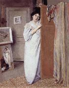 Felix Vallotton Gabrielle Vallotton in the Studio oil